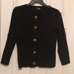 Size S Black and Gold Cardigan